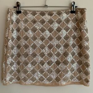 English Rose - Medium - Short and Sweet Sequin Pattern Skirt